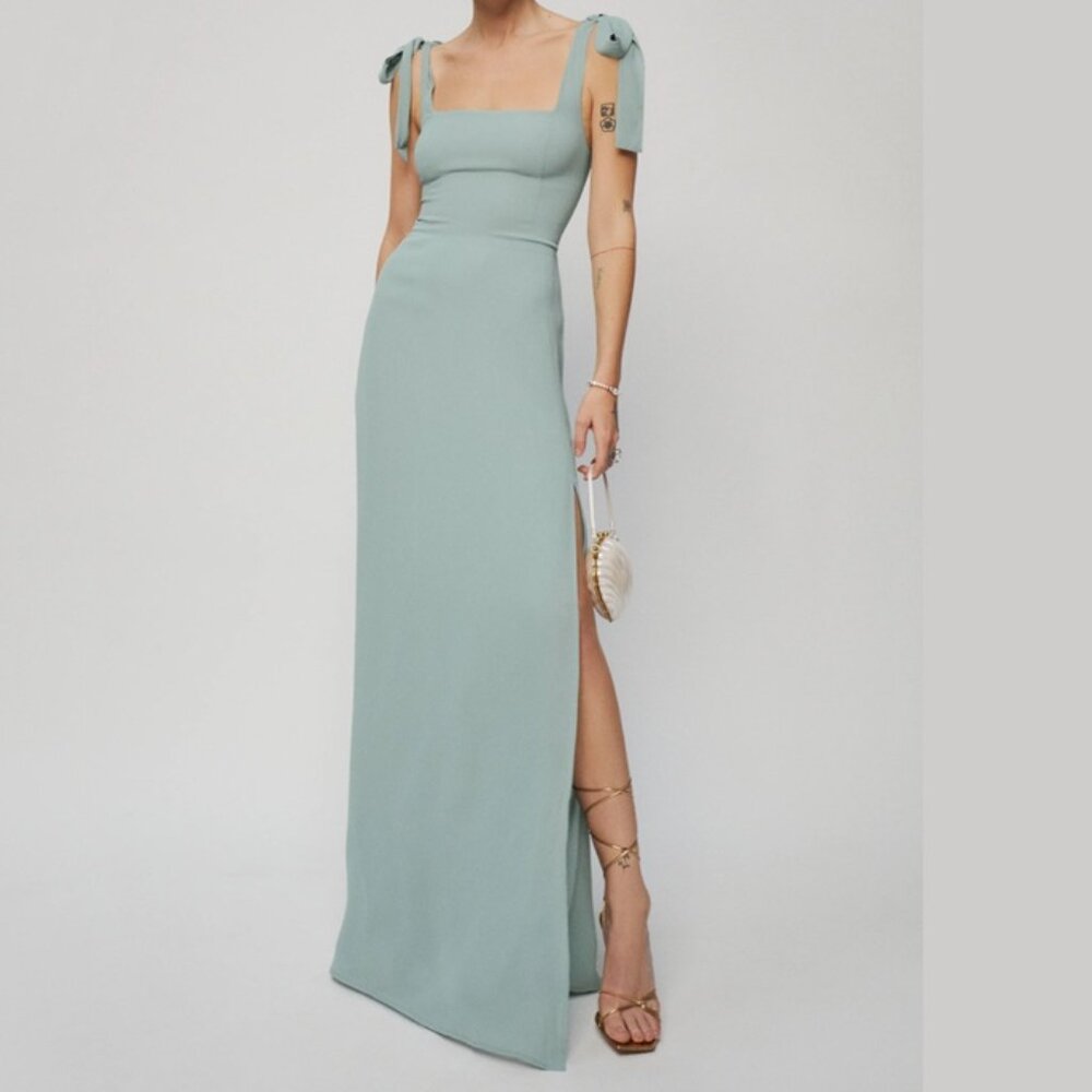 Reformation Westerly Dress Celadon Size 0
